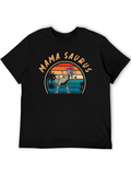 Mama Saurus T-Shirt - Retro Dinosaur Tee