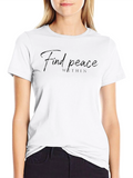 Find Peace Within Black Graphic Tee
