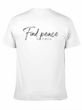 Find Peace Within Black Graphic Tee