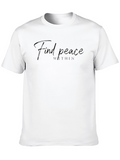 Find Peace Within Black Graphic Tee
