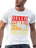 Cello Instrument Graphic Tee - Music Lover T-Shirt