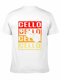 Cello Instrument Graphic Tee - Music Lover T-Shirt