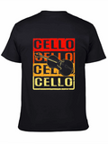 Cello Instrument Graphic Tee - Music Lover T-Shirt
