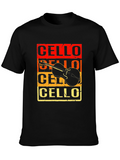 Cello Instrument Graphic Tee - Music Lover T-Shirt