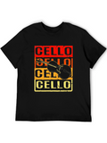 Cello Instrument Graphic Tee - Music Lover T-Shirt