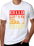 Cello Instrument Graphic Tee - Music Lover T-Shirt