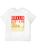 Cello Instrument Graphic Tee - Music Lover T-Shirt