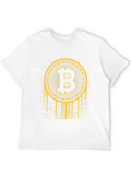 Bitcoin Crypto T-Shirt - Black & Gold BTC Tee