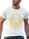 Bitcoin Crypto T-Shirt - Black & Gold BTC Tee