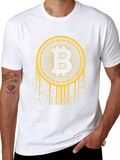 Bitcoin Crypto T-Shirt - Black & Gold BTC Tee