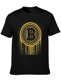Bitcoin Crypto T-Shirt - Black & Gold BTC Tee