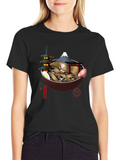 Ramen Bowl Japan Black T-Shirt