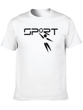 Sport Graphic Black T-Shirt