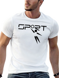 Sport Graphic Black T-Shirt