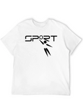 Sport Graphic Black T-Shirt