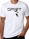 Sport Graphic Black T-Shirt