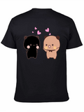 Cute Bear Couple T-Shirt - Black
