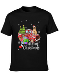 Merry Christmas Dog Truck T-Shirt