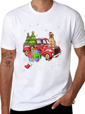 Merry Christmas Dog Truck T-Shirt