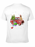 Merry Christmas Dog Truck T-Shirt
