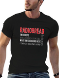 Radiobread Doughing Pun Black T-Shirt