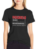 Radiobread Doughing Pun Black T-Shirt