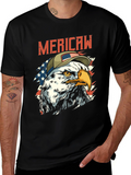 Merica Eagle T-Shirt Patriotic American Flag