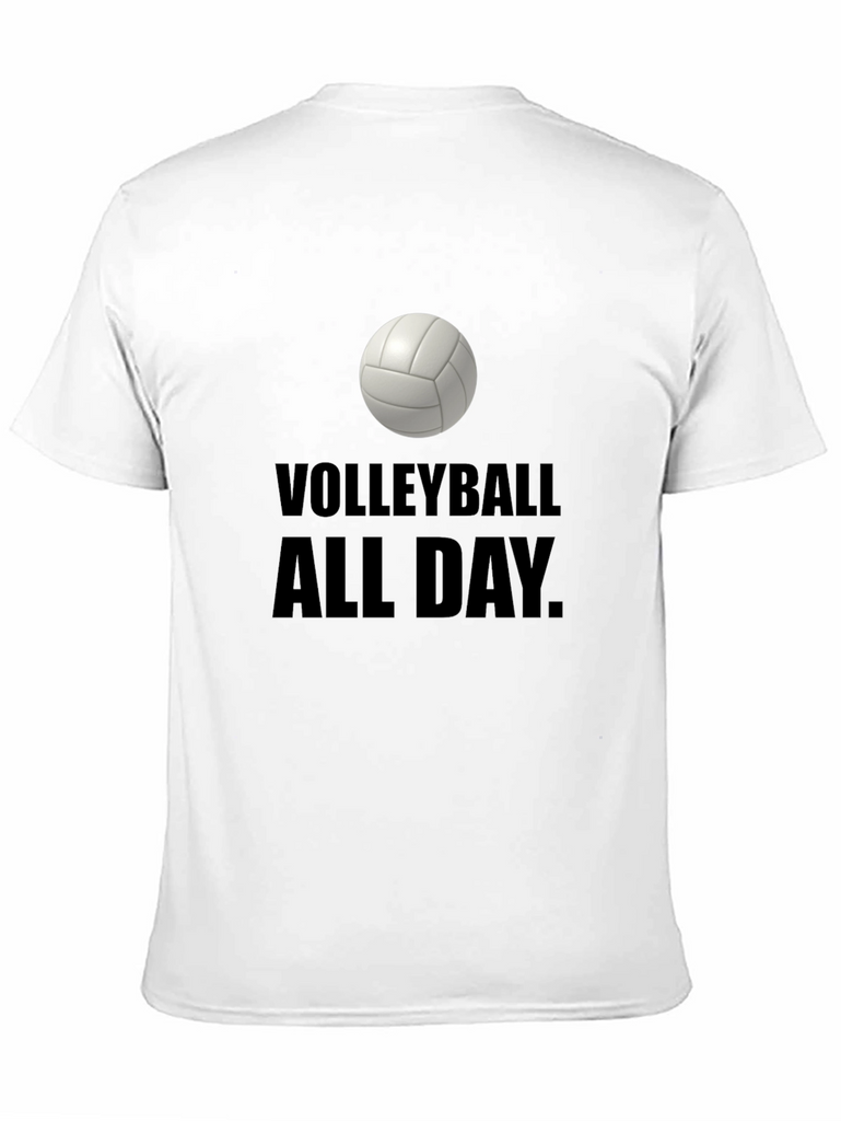 Volleyball All Day Black T-Shirt