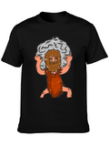 Atlas Caveman Cartoon Graphic T-Shirt