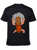 Atlas Caveman Cartoon Graphic T-Shirt