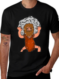Atlas Caveman Cartoon Graphic T-Shirt