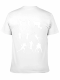 Football Player Silhouette Black T-Shirt