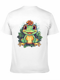 Cute Frog Graphic T-Shirt - Mens Black Tee