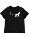 Rottweiler Heartbeat T-Shirt - Dog Lover Tee
