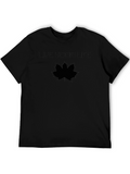 Live Your Life Maple Leaf Black T-Shirt