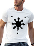 Philippine Flag Sun & Stars Graphic T-Shirt