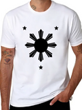 Philippine Flag Sun & Stars Graphic T-Shirt