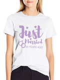 Just Married 30 Years Ago Anniversary T-Shirt