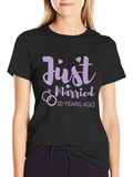Just Married 30 Years Ago Anniversary T-Shirt