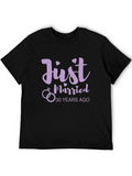 Just Married 30 Years Ago Anniversary T-Shirt