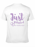 Just Married 30 Years Ago Anniversary T-Shirt
