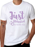 Just Married 30 Years Ago Anniversary T-Shirt