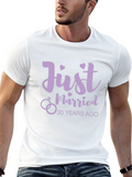 Just Married 30 Years Ago Anniversary T-Shirt