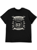53rd Birthday T-Shirt - Too Blessed To Be Stressed