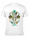 Abstract Floral Design Art Classic Cotton Tee – Unisex Comfort For Any Season
