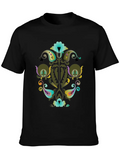 Abstract Floral Design Art Classic Cotton Tee – Unisex Comfort For Any Season