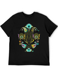 Abstract Floral Design Art Classic Cotton Tee – Unisex Comfort For Any Season