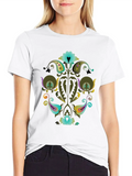 Abstract Floral Design Art Classic Cotton Tee – Unisex Comfort For Any Season