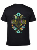 Abstract Floral Design Art Classic Cotton Tee – Unisex Comfort For Any Season