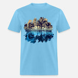 Abstract paradise palm trees on the beach summer g